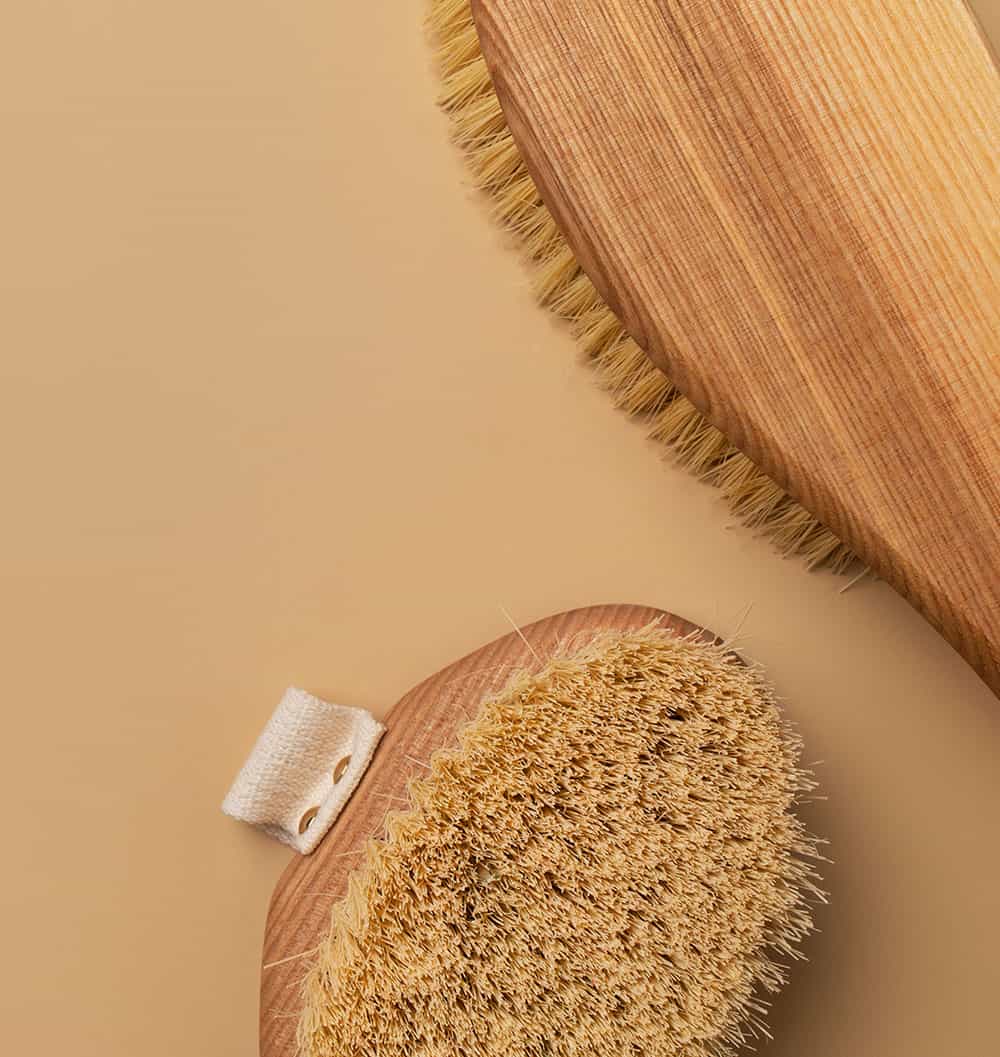 Ayurvedische Hautpflege Trockenbürsten Bürste