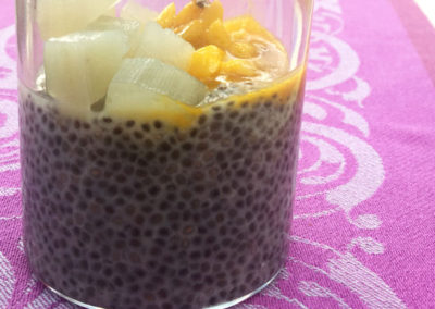 RoSana Gesundheitsblog Ayurveda Rezepte Chia mit Yacon und Mango