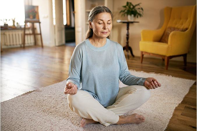 Abnehmen Yoga Frau