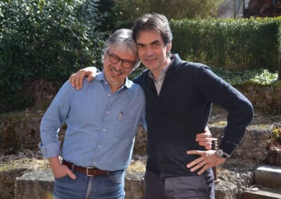 Massimo Mangialavori mit seinem Freund Sören Gutschmidt bei seinem Seminar im RoSana