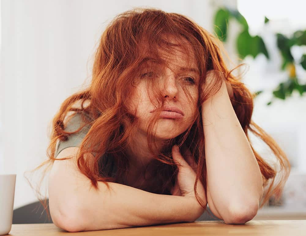 Leber und Ayurveda antriebslose Frau