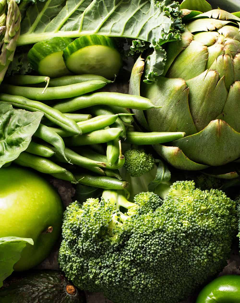 Leber und Ayurveda grünes Gemüse