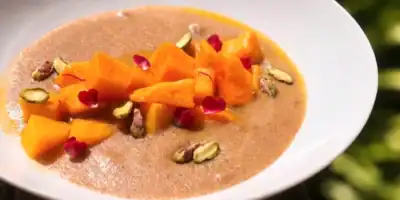Bild Rosinen-Tsampa mit Papaya